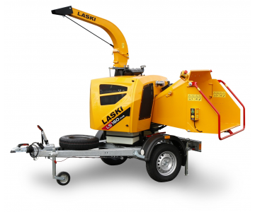 Výkonný štěpkovač na naftu a s brzděným podvozkem (25 HP) LS 160 DWB 